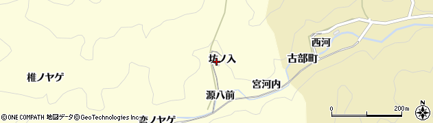 愛知県岡崎市蓬生町（坊ノ入）周辺の地図