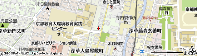 京都府京都市伏見区深草南蓮池町948周辺の地図