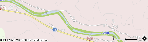静岡県伊豆市冷川698周辺の地図