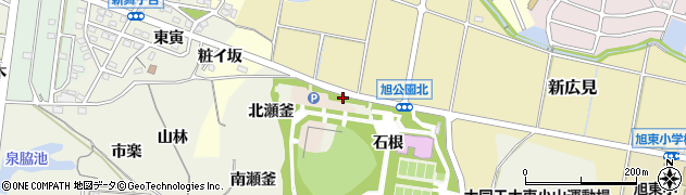愛知県知多市金沢（子新田）周辺の地図
