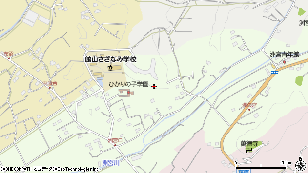 〒294-0223 千葉県館山市洲宮の地図
