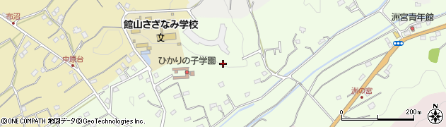 千葉県館山市洲宮周辺の地図