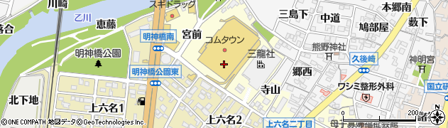 エディオン岡崎本店周辺の地図