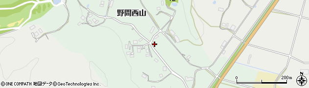 大阪府豊能郡能勢町野間西山周辺の地図