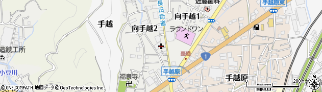 静岡県静岡市駿河区向手越周辺の地図