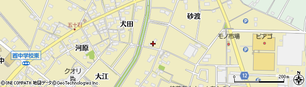 愛知県安城市福釜町砂渡96周辺の地図