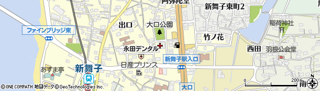 愛知県知多市新舞子（大口）周辺の地図