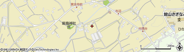 千葉県館山市布沼周辺の地図