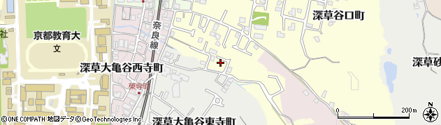 京都府京都市伏見区深草大亀谷大谷町9周辺の地図