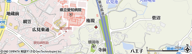 愛知県岡崎市洞町（西奥洞）周辺の地図