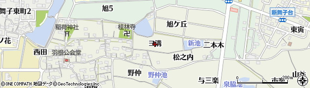 愛知県知多市金沢（ヨ溝）周辺の地図