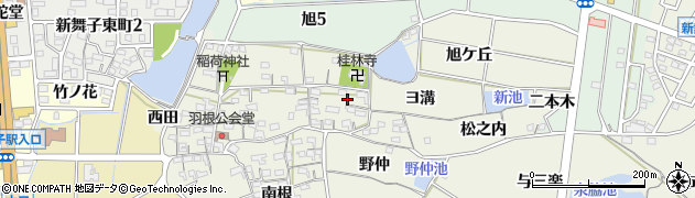 愛知県知多市金沢北根98周辺の地図