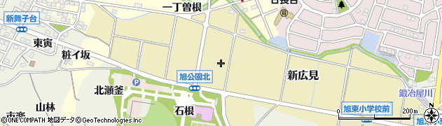 愛知県知多市新広見周辺の地図