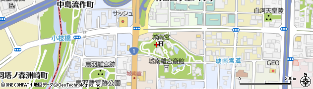 京都府京都市伏見区中島鳥羽離宮町周辺の地図