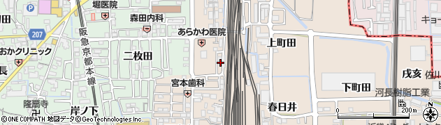 京都府向日市森本町上森本周辺の地図
