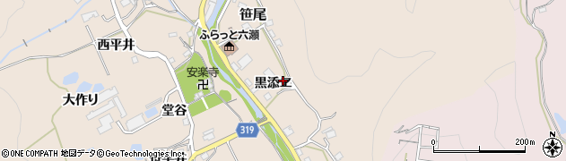 兵庫県川辺郡猪名川町笹尾黒添ヱ12周辺の地図