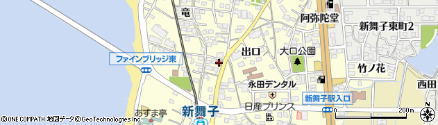 知多新舞子郵便局周辺の地図