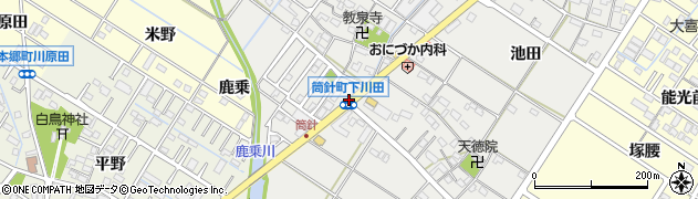 筒針町下川田周辺の地図