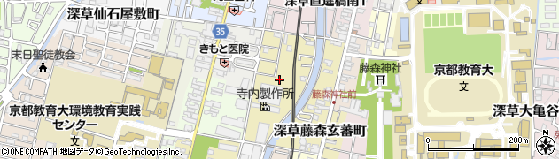 京都府京都市伏見区深草十九軒町561周辺の地図