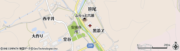 兵庫県川辺郡猪名川町笹尾黒添ヱ周辺の地図