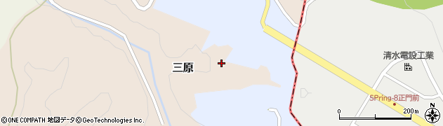 兵庫県佐用郡佐用町三原周辺の地図