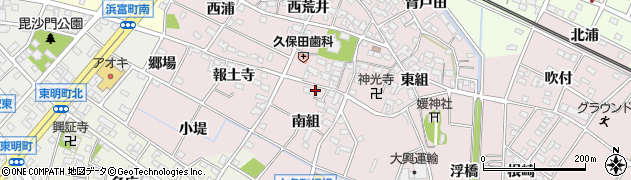 愛知県安城市上条町（南組）周辺の地図