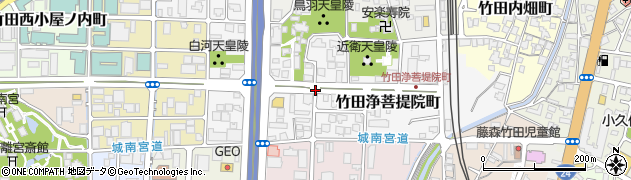 京都府京都市伏見区竹田浄菩提院町周辺の地図