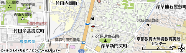 眼鏡乃彩伏見竹田店周辺の地図