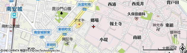 愛知県安城市上条町（小堤）周辺の地図