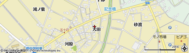 愛知県安城市福釜町犬田周辺の地図