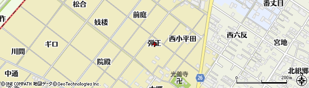 愛知県岡崎市新堀町弾正周辺の地図