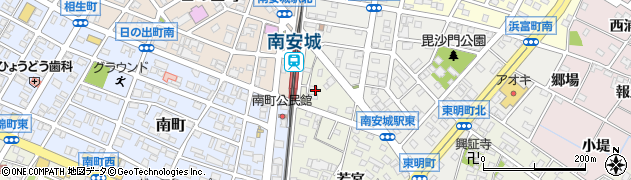 愛知県安城市安城町的場周辺の地図