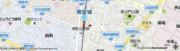 愛知県安城市安城町（的場）周辺の地図