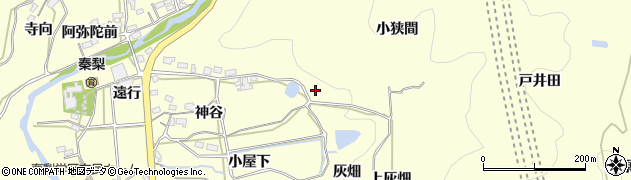 愛知県岡崎市秦梨町周辺の地図