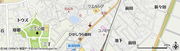 ピザナポリ東浦店周辺の地図