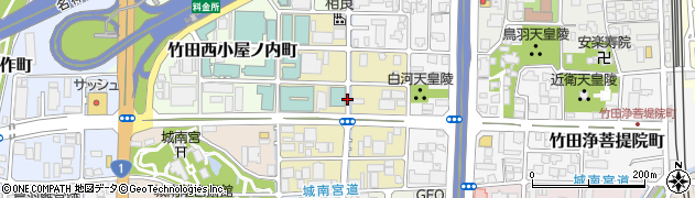 京都府京都市伏見区竹田東小屋ノ内町周辺の地図