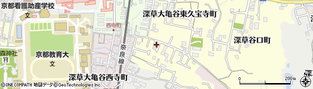 京都府京都市伏見区深草大亀谷大谷町7周辺の地図