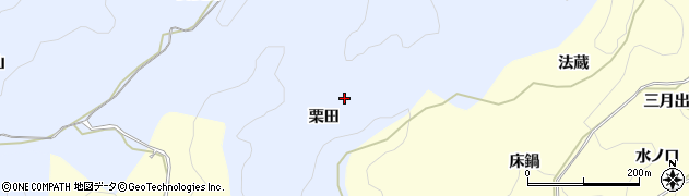 愛知県岡崎市才栗町（栗田）周辺の地図