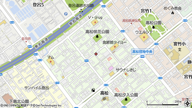 〒422-8036 静岡県静岡市駿河区敷地の地図