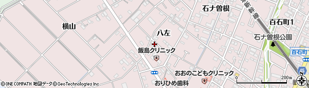 愛知県安城市安城町八左周辺の地図