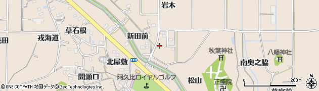 愛知県知多郡阿久比町草木岩木122周辺の地図