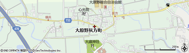 京都府京都市西京区大原野灰方町周辺の地図