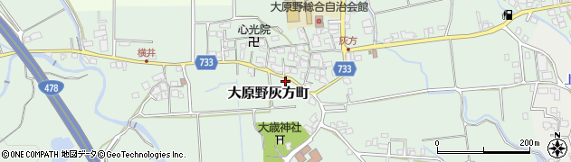 京都府京都市西京区大原野灰方町周辺の地図