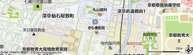 京都府京都市伏見区深草北蓮池町900周辺の地図