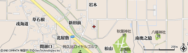 愛知県知多郡阿久比町草木岩木128周辺の地図