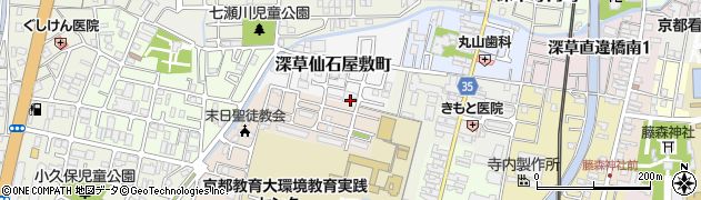 京都府京都市伏見区深草仙石屋敷町10周辺の地図