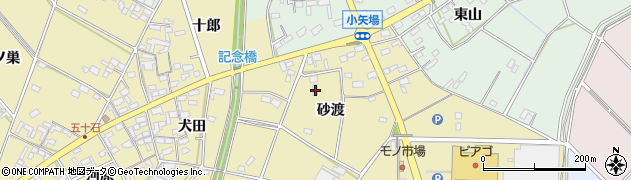愛知県安城市福釜町砂渡74周辺の地図