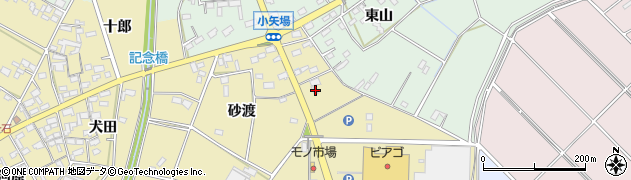 愛知県安城市福釜町砂渡12周辺の地図