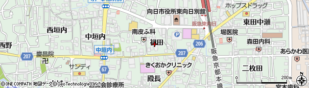 京都府向日市寺戸町周辺の地図
