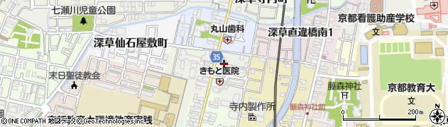 京都府京都市伏見区深草北蓮池町897周辺の地図